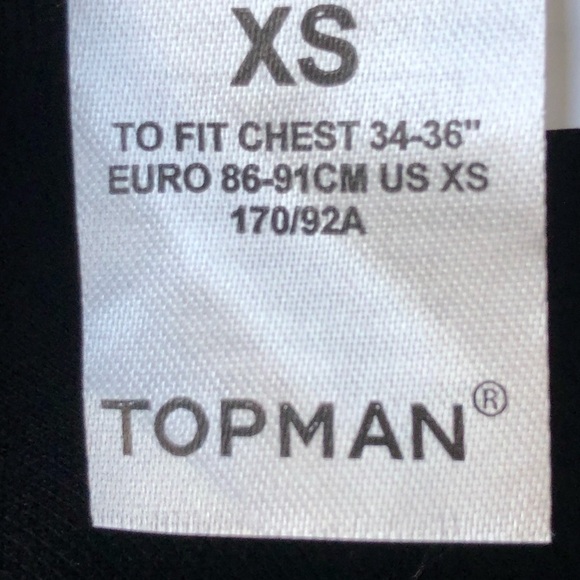 TOPMAN Black Bomber Plaid Panel Zip Front Jacket Unisex XS - Picture 6 of 11